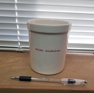 Rae Dunn SAINT NICHOLAS Small Utensil Crock